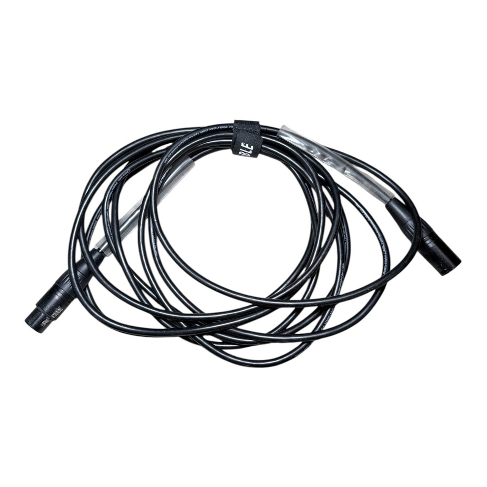 Accu-Cable 3PDMX 3-Pin DMX Cable 110 Ohm Low Capacitance Shielded Black 22AWG